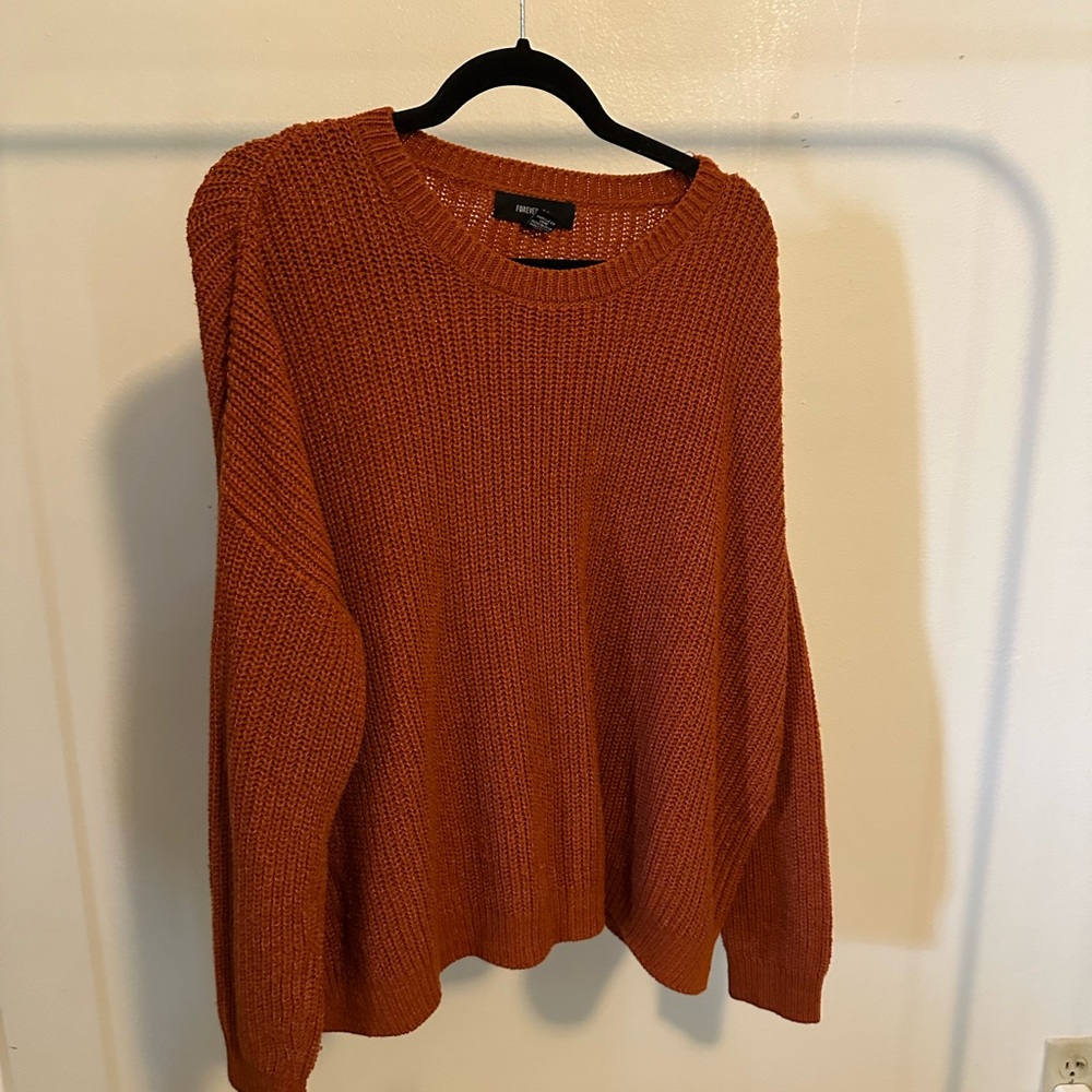 Burnt Orange Knit Sweater